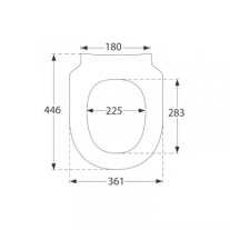 Capac WC, Villeroy & Boch, Subway 3.0, cu soft close și quick release, alb